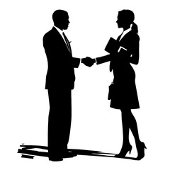 business people silhouette 
