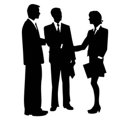 business people silhouette 
