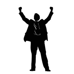 business people silhouette 
