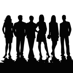 business people silhouette 