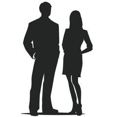 business people silhouette 