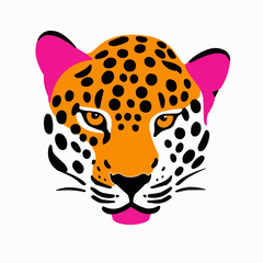 Fototapeta premium illustration of a leopard, no background