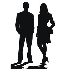 business people silhouette 