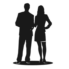 business people silhouette 