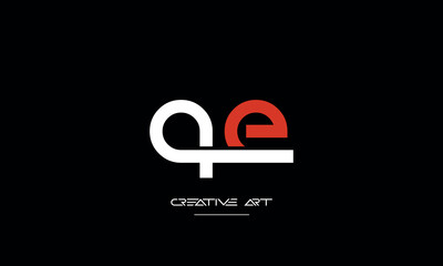 EQ, QE, E, Q abstract letters logo monogram