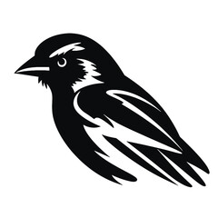 Obraz premium Sparrow silhouette icon
