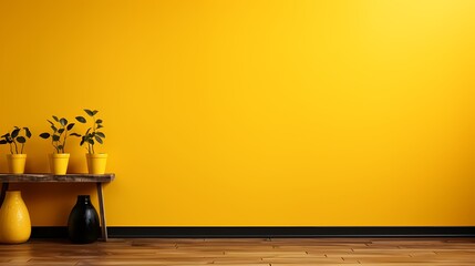 A vibrant canary yellow solid color background