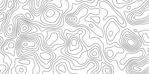 Topographic map background geographic line map with elevation assignments. Modern design with White background with topographic wavy pattern design.paper texture Imitation of a geographical map shades