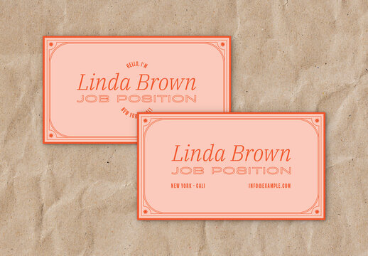 Simple Business Card with Decorative Border