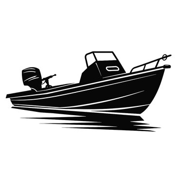 recommend clip art: fisherman in a boat silhouette