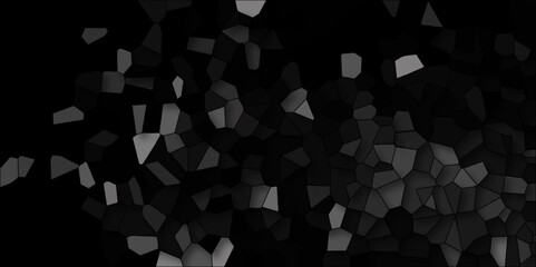 Obraz premium abstract black geometric with triangles and marble texture. Seamless pattern mosaic marble pattern texture with seamless shapes. dark and light gray Geometric Modern creative background.