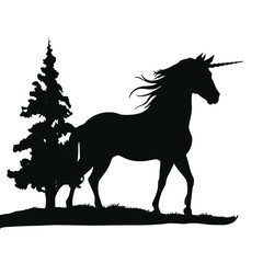 Unicorn silhouette