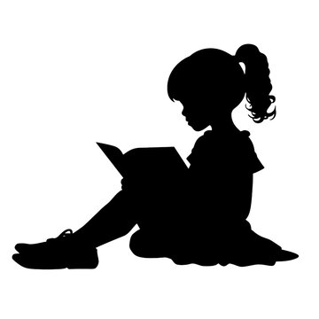 recommend clip art: 
                    
                    child reading a book