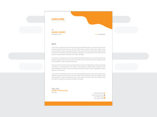 Vector New Professional letterhead design

