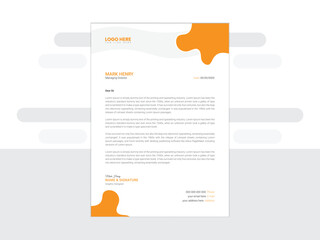 Vector New Professional letterhead design
