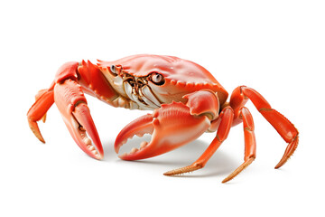Cooked crab isolated
