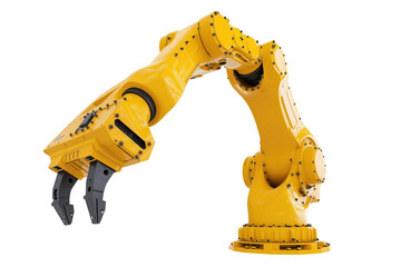 Industrial robot arm isolated