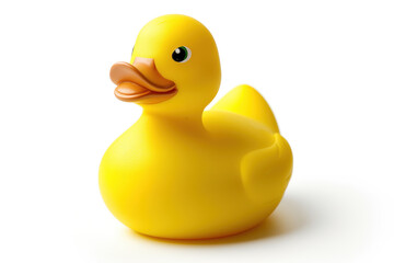 Yellow rubber duck isolated
