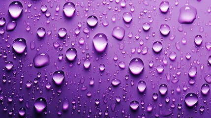 The background of raindrops is in Lilac color.