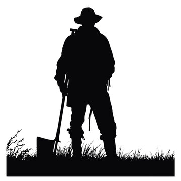 recommend clip art: farmer silhouette