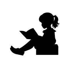 
child reading a book