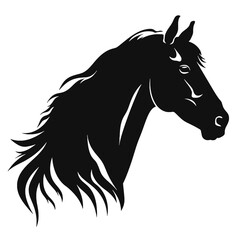 black horse silhouette