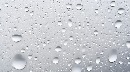 The background of raindrops is in White color