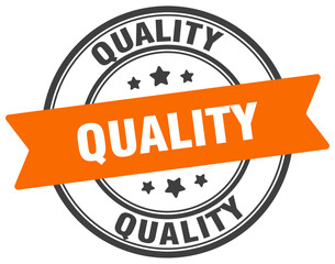 Fototapeta premium quality stamp. quality label on transparent background. round sign