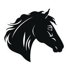 black horse silhouette