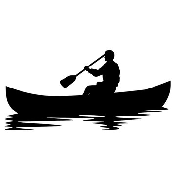 Fishermen On Boat Fishing Silhouette