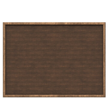 Wooden frame in 3d render