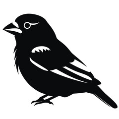 Sparrow silhouette icon
