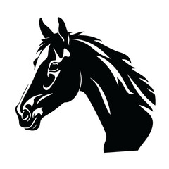 Horse head silhouette 