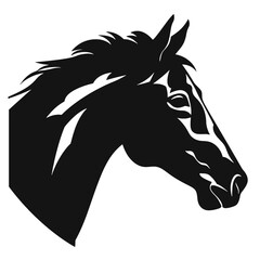 Horse head silhouette 