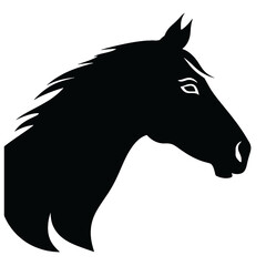 Horse head silhouette 