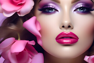 Modern women's health and beauty care includes glamorous skin care and makeup. Glamorous makeup emphasizes lip color with seductive lipstick shades and creates spectacular lashes.
