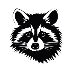 raccoon head  © vectorcyan