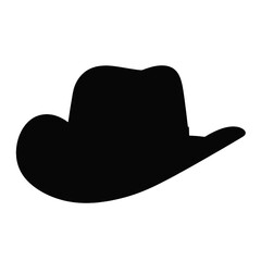 cowboy hat icon illustration, vector cowboy hat silhouette - Vector