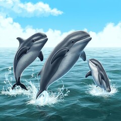  A dolphin AI generated. Good looking.