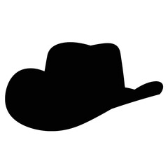 cowboy hat icon illustration, vector cowboy hat silhouette - Vector