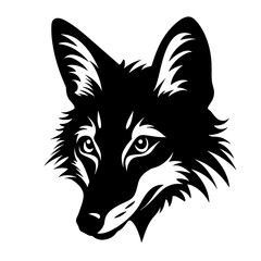 
fox  head silhouette 