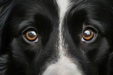 Shot of dogs expressive eyes - obrazy, fototapety, plakaty