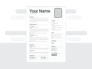 New Premium resume printing Design,