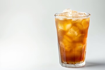 Pumpkin spice cold brew isolated on white toned