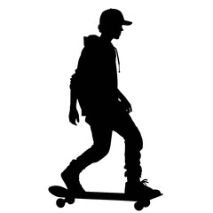 skateboarder silhouettes