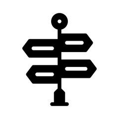 signpost glyph icon