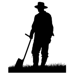 farmer silhouette