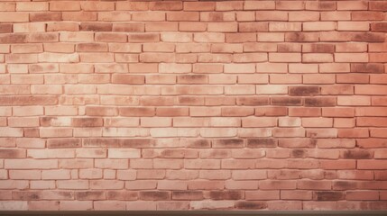 The background of the brick wall is in Peach color