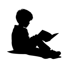 
child reading a book