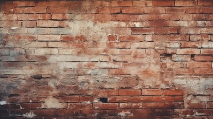 The background of the brick wall is in Rust color
